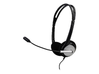 MCL Casque stéréo avec micro avec contrôle du volume – USB