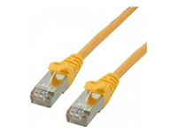 MCL CAT 6A S/FTP LSZH Patch cable – 0.3m Yellow