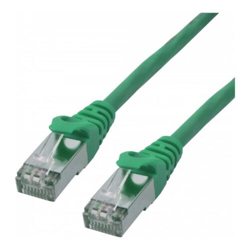 MCL CAT 6A S/FTP LSZH Patch cable – 0.5m Green