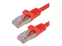 MCL CAT 7 S/FTP LSZH Patch cable – 0.5m Red