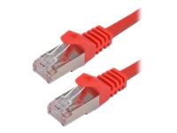 MCL CAT 7 S/FTP LSZH Patch cable – 1m Red