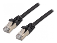 MCL CAT 8.1 S/FTP LSZH Patch cable – 0.5m Black
