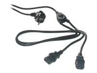 MCL Cordon secteur double 2 x IEC femelle-3m