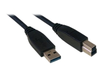 MCL Cordon USB 3.0 type A / B mâle – 3m Noir
