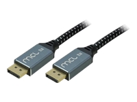 MCL DisplayPort mesh cable 8K/1.4 male / male – 2m