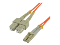 MCL FJOM2/SCLC-0.5M – Jarretière optique OM2 duplex multimode 50/125 – SC / LC 0.5m
