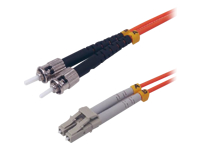 MCL FJOM2/STLC-15M – Jarretière optique OM2 duplex multimode 50/125 – LC / ST 15m