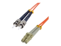 MCL FJOM2/STLC-20M – Jarretière optique OM2 duplex multimode 50/125 – LC / ST 20m