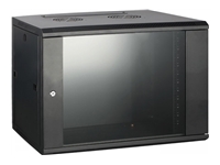 MCL IC6E99AL60P459U – Coffret réseau mural 19p 9U profondeur 450 – Noir