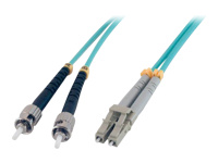 MCL Jarretière optique OM3 duplex 50/125 multimode – ST / LC 1m