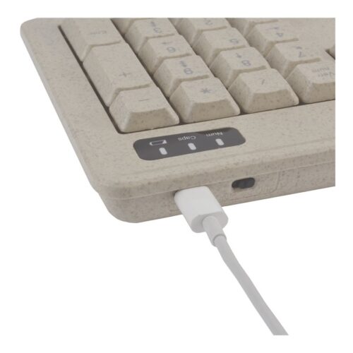 MCL kit clavier + souris sans fil rechargeable bioplastique