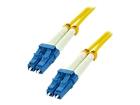 MCL LC/LC duplex singlemode 9/125 OS2 optical fiber – 0.5m