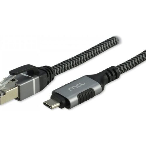 MCL MC1D99AZZ03CRJ452 – Câble Type C USB 3.1 mâle vers RJ45 mâle tressé – 2m