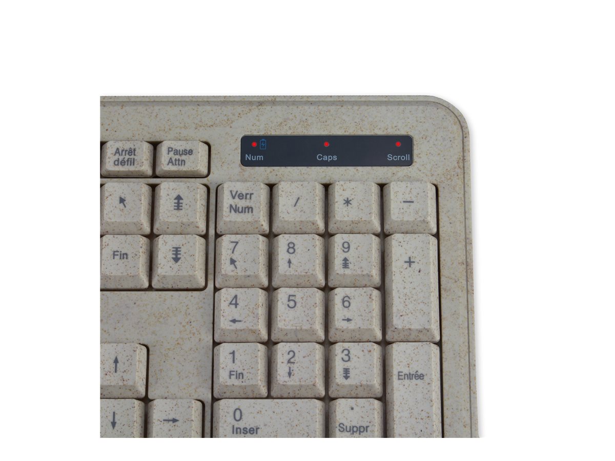 MCL MP1B99AACK305WBIB – Clavier sans fil en bioplastique French AZERTY