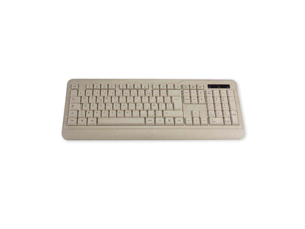 MCL MP1B99AACK305WBIB – Clavier sans fil en bioplastique French AZERTY