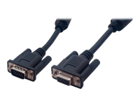 MCL Rallonge S-VGA HD15 mâle / femelle surblindé 3 coax + 9 fils 15m Noir