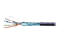 MCL Rouleau de câble CAT 5E patch F/UTP – 100m Violet