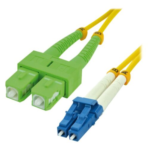 MCL SCAPC/LC duplex singlemode 9/125 OS2 optical fiber – 0.5m