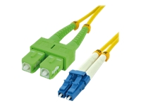 MCL SCAPC/LC duplex singlemode 9/125 OS2 optical fiber – 15m