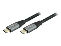 MCL USB 3.2 Type C mesh cable Gen2 10G 60W 3A – 2m