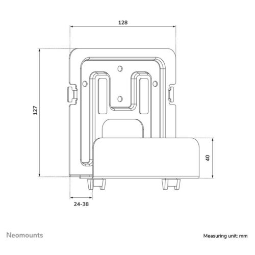 NEOMOUNTS AWL-440BL Support pour lecteur multimédia – universel