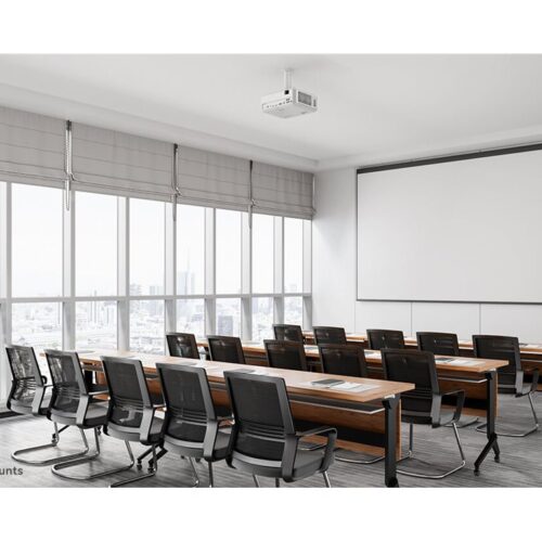 NEOMOUNTS BEAMER-C80WHITE Support de plafond pour vidéoprojecteur – h 13-20 cm – orientable