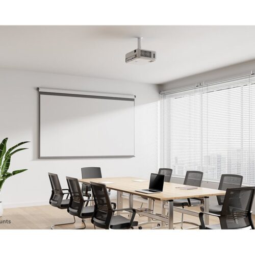 NEOMOUNTS BEAMER-C80WHITE Support de plafond pour vidéoprojecteur – h 13-20 cm – orientable