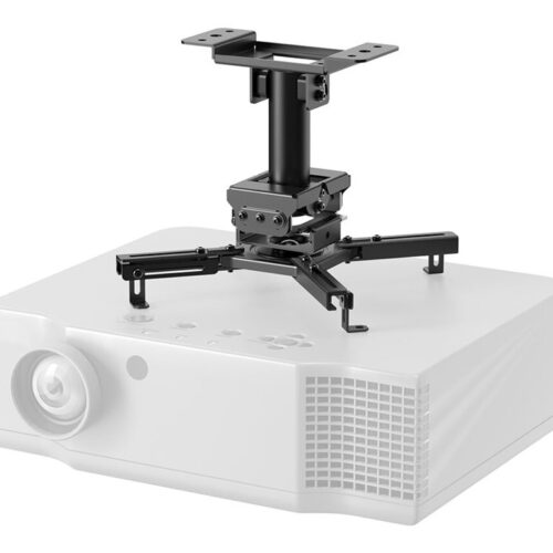 NEOMOUNTS CL25-530BL1 Support de plafond pour vidéoprojecteur – h 25.5 cm – installation facile – orientable