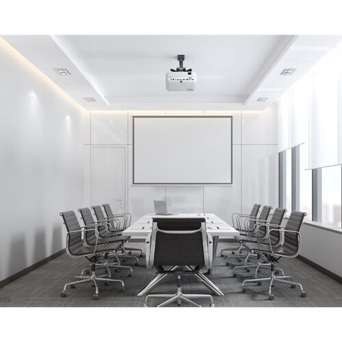 NEOMOUNTS CL25-530BL1 Support de plafond pour vidéoprojecteur – h 25.5 cm – installation facile – orientable