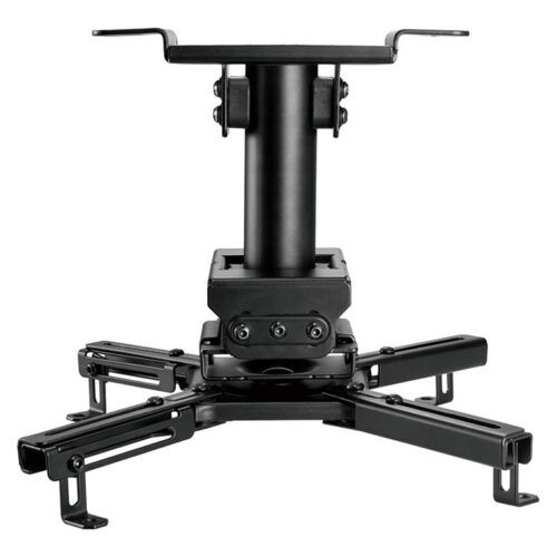 NEOMOUNTS CL25-530BL1 Support de plafond pour vidéoprojecteur – h 25.5 cm – installation facile – orientable