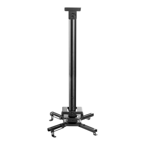 NEOMOUNTS CL25-540BL1 Support de plafond pour vidéoprojecteur – h 60.5-90.5 cm – installation facile – orientable