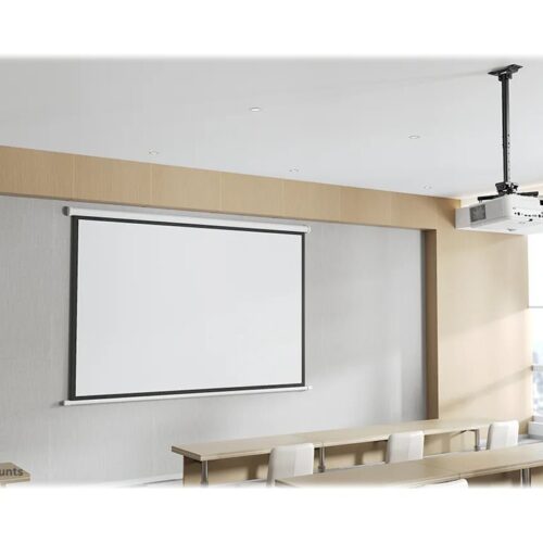 NEOMOUNTS CL25-540BL1 Support de plafond pour vidéoprojecteur – h 60.5-90.5 cm – installation facile – orientable