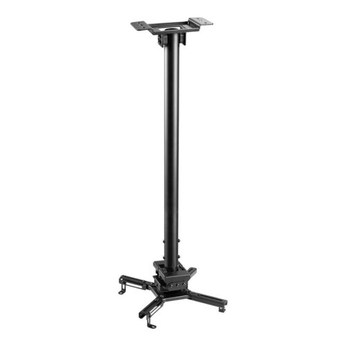 NEOMOUNTS CL25-550BL1 Support de plafond pour vidéoprojecteur – h 74.5-114.5 cm – installation facile – orientable
