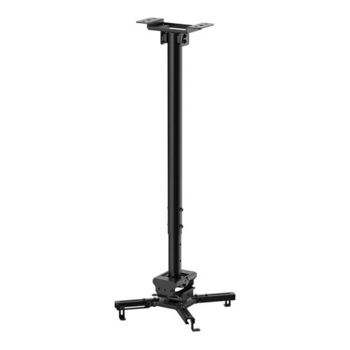NEOMOUNTS CL25-550BL1 Support de plafond pour vidéoprojecteur – h 74.5-114.5 cm – installation facile – orientable