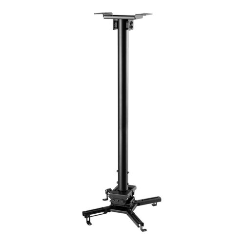 NEOMOUNTS CL25-550BL1 Support de plafond pour vidéoprojecteur – h 74.5-114.5 cm – installation facile – orientable