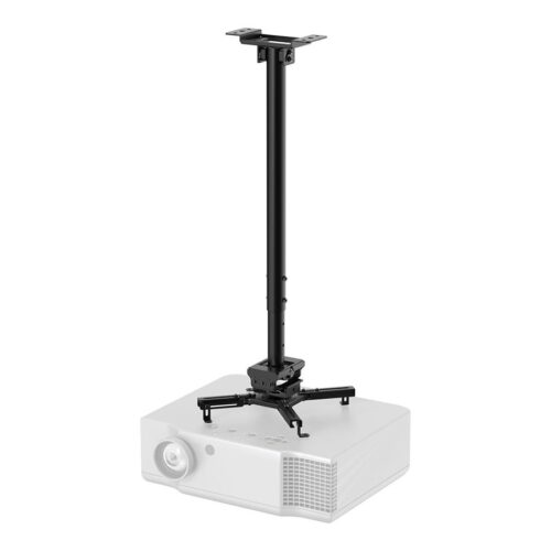 NEOMOUNTS CL25-550BL1 Support de plafond pour vidéoprojecteur – h 74.5-114.5 cm – installation facile – orientable