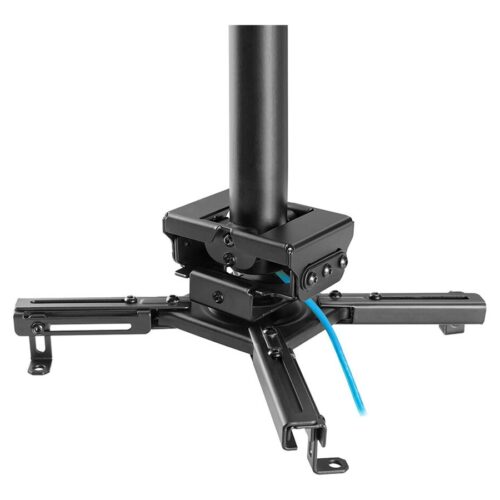 NEOMOUNTS CL25-550BL1 Support de plafond pour vidéoprojecteur – h 74.5-114.5 cm – installation facile – orientable