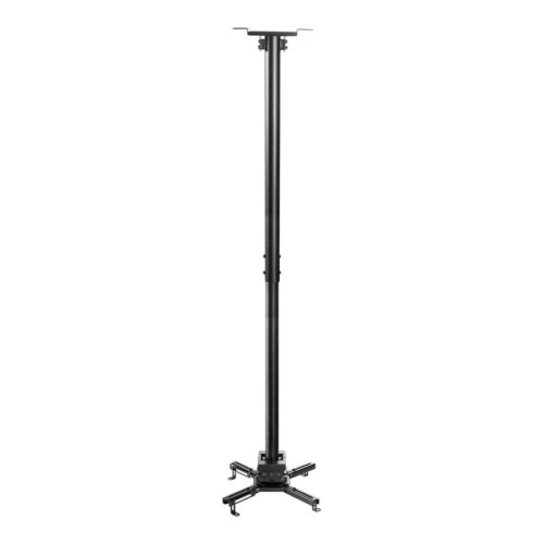 NEOMOUNTS CL25-550BL1 Support de plafond pour vidéoprojecteur – h 74.5-114.5 cm – installation facile – orientable