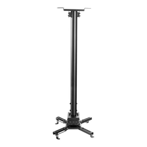 NEOMOUNTS CL25-550BL1 Support de plafond pour vidéoprojecteur – h 74.5-114.5 cm – installation facile – orientable