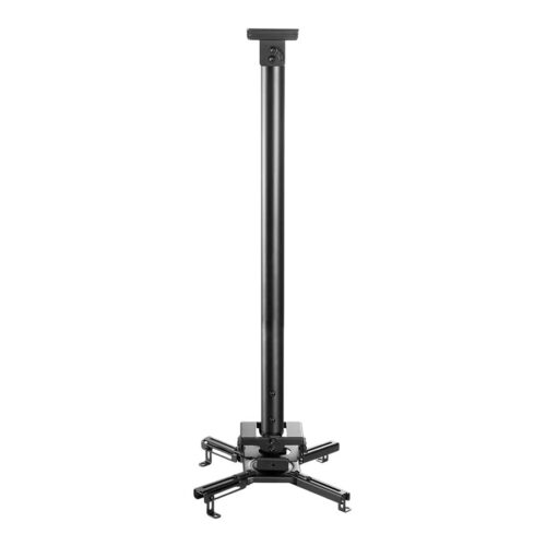 NEOMOUNTS CL25-550BL1 Support de plafond pour vidéoprojecteur – h 74.5-114.5 cm – installation facile – orientable