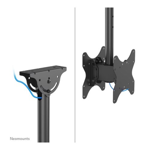 NEOMOUNTS CL35-340BL22 Support de plafond pour double écran 23-42p – h 106-156 cm