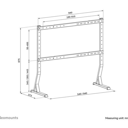 NEOMOUNTS DS45-430BL18 Support de bureau pour écran à poser 45-90p