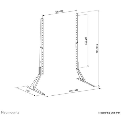 NEOMOUNTS DS45-430BL19 Support de bureau pour écran à poser 23-75p