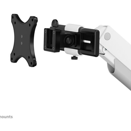 NEOMOUNTS DS65S-950WH2 Support décran à fixer 24-34p – ressort à gaz – Topfix – multiréglable – arrêt 180