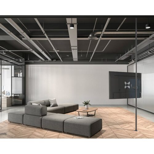 NEOMOUNTS FL40-450BL12 Support de colonne pour écran 23-42p – diam. 28-50 mm – orientable