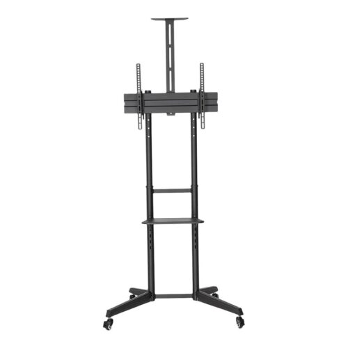 NEOMOUNTS FL50-550BL1 Support au sol mobile pour écran 37-70p – étagère multimédia et support caméra inclus
