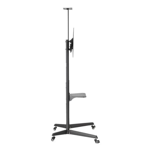NEOMOUNTS FL50-550BL1 Support au sol mobile pour écran 37-70p – étagère multimédia et support caméra inclus