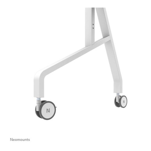 NEOMOUNTS FL50-575WH1 Support au sol mobile pour écran 65-110p – étagère multimédia incluse – installation rapide – TÜV