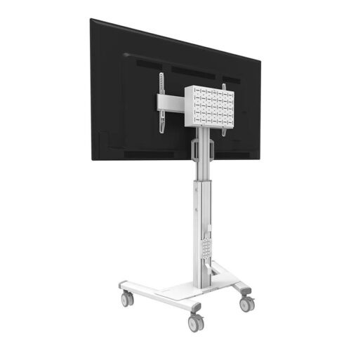 NEOMOUNTS FL50S-825WH1 Support au sol mobile pour écran 37-75p – TÜV