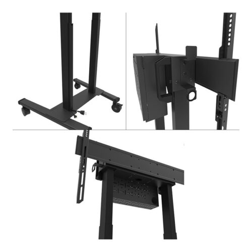 NEOMOUNTS FL55-875BL1 Support au sol mobile pour écran 55-100p – motorisé – TÜV